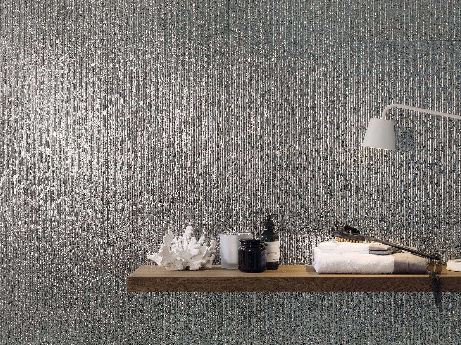 Columbia Silver Wall Tile (18x47x10-mm | gloss)