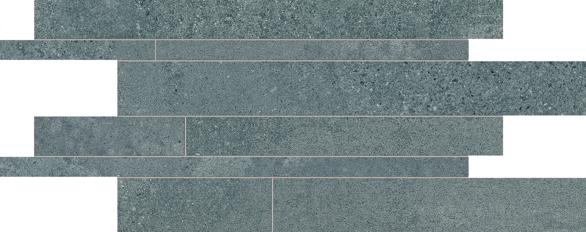 Re-Play Concrete Verdigris porcelain decorative accent tile by Emil, 11 13/16"x23 5/8"x9.5-mm size. Premium Italian porcelain for floors and walls.