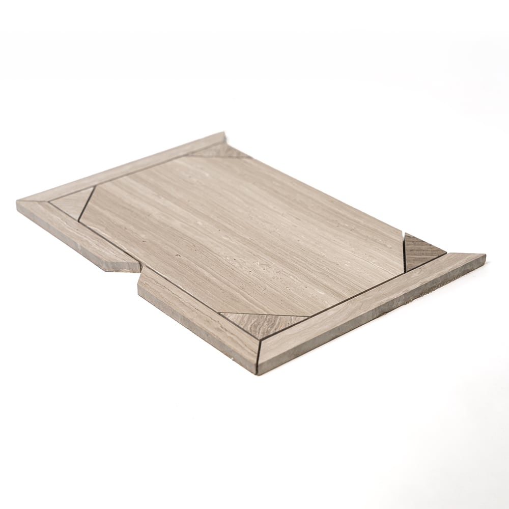 Haisa Light Serie Parquet Marble Mosaic (12 1/4"×16 3/16"×3/8" | honed | straight cut)