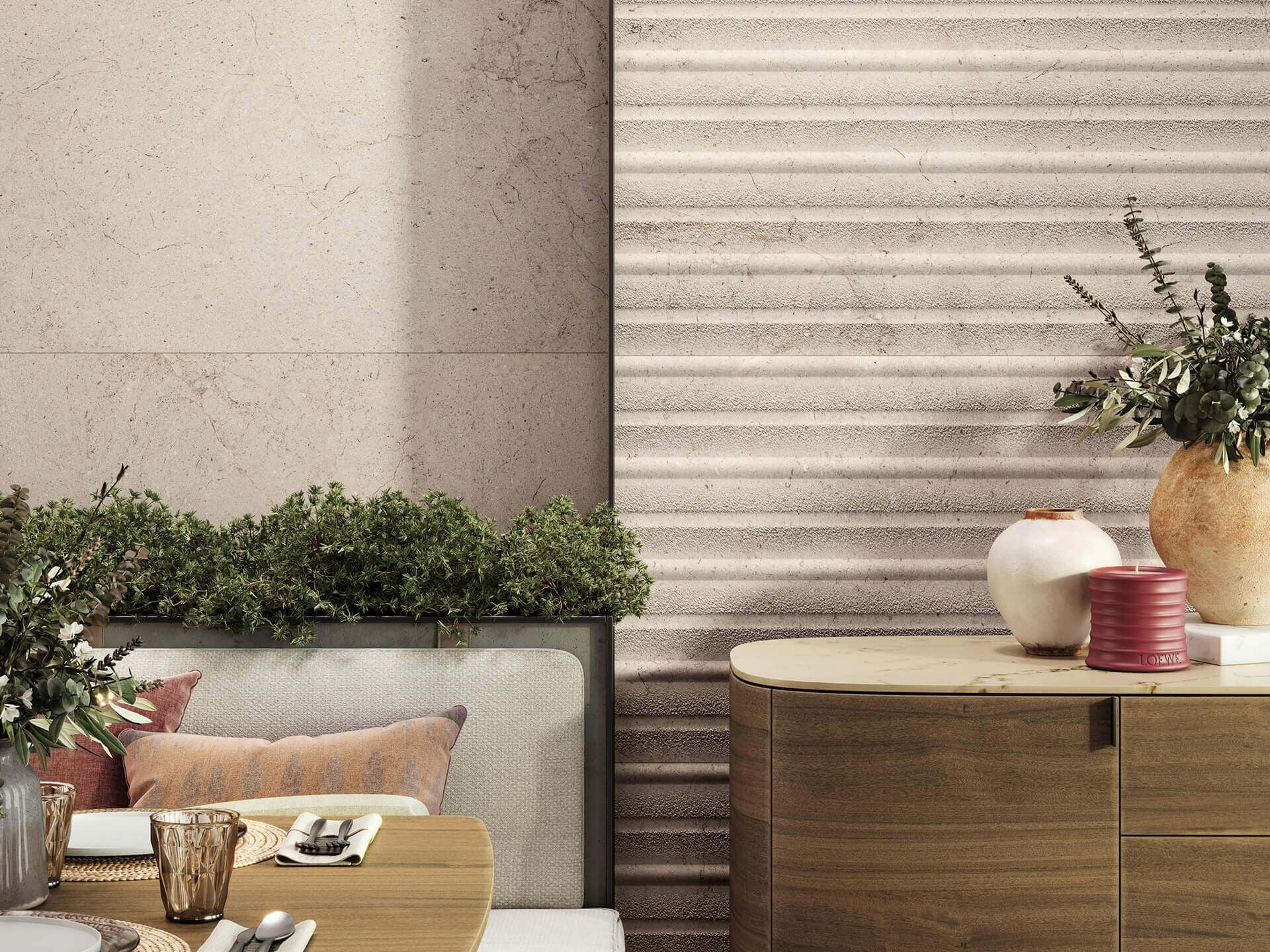 Dorcia Bone Line Wall Tile (23x59x12.5-mm | matt)