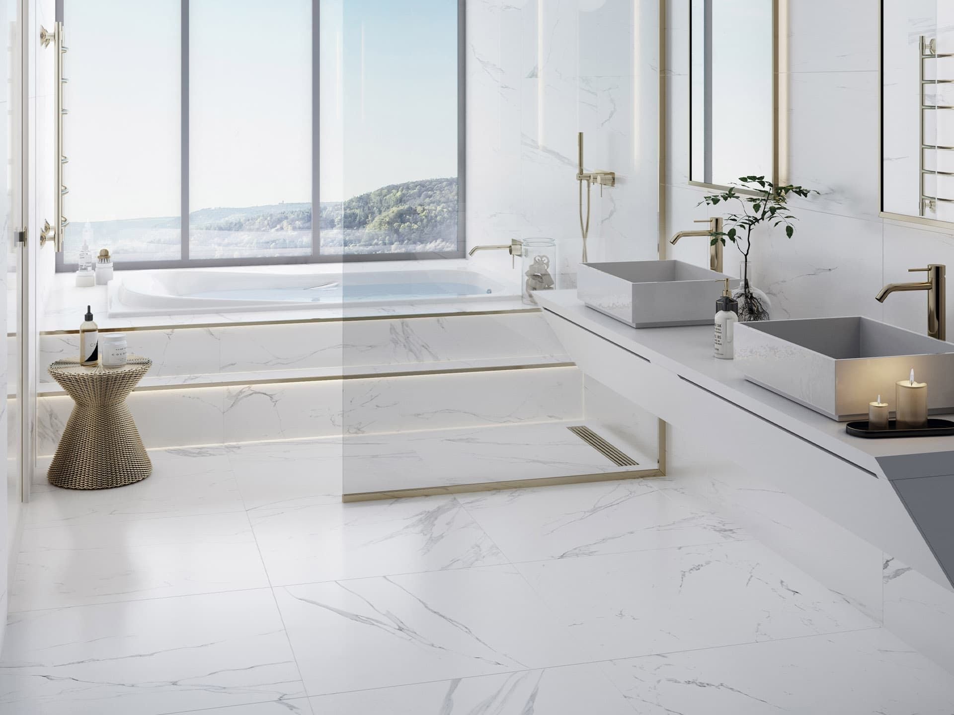 Artic White Floor Tile (31x31x8.5-mm | matt)