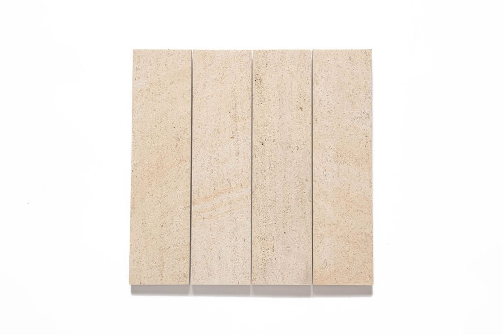 Beaumaniere limestone field tile, product image, 16"×24"×1/2" size. Premium limestone for floors and walls.