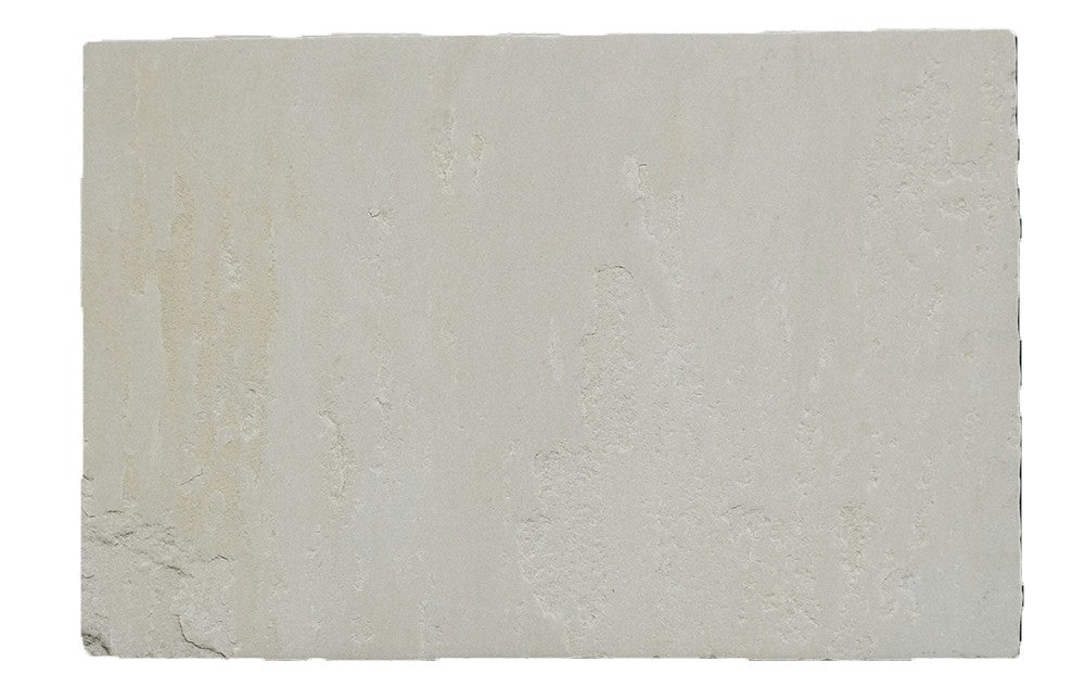 Biarritz Beige sandstone field tile, top-down product view, 16"×32"×3/4" size. Premium sandstone for floors and walls.