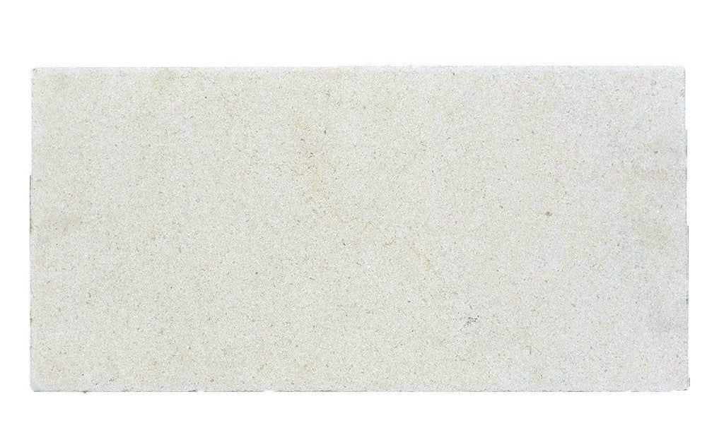 Gascogne Beige limestone field tile, top-down product view, 12"×24"×5/8" size. Premium limestone for floors and walls.