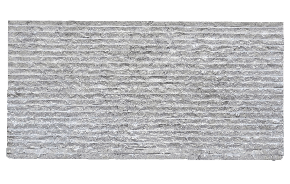 GASGOGNE BLUE: Line Chisel Limestone Field Tile (12"x24"x3/4" | line chisel)