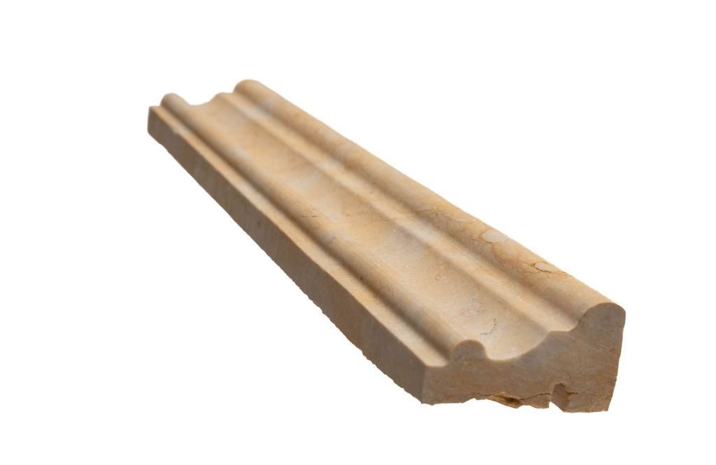 Jerusalem Gold limestone trim, product image, 2"×1" size. Premium limestone for floors and walls.