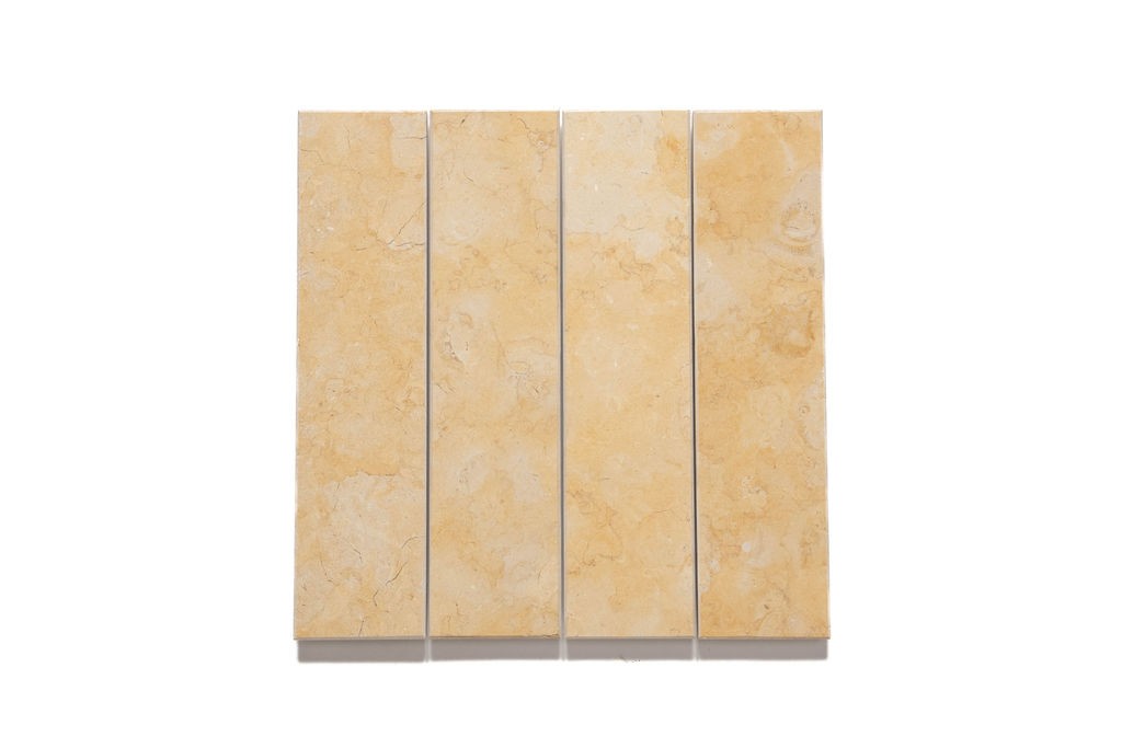 Jerusalem Gold limestone field tile, primary product image, 24"×24"×3/4" size. Premium limestone for floors and walls.