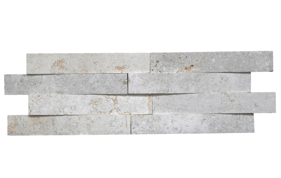 JERUSALEM GREY&GOLD: Stardust Ledger Limestone Field Tile (2"x12"x1&2" | honed)