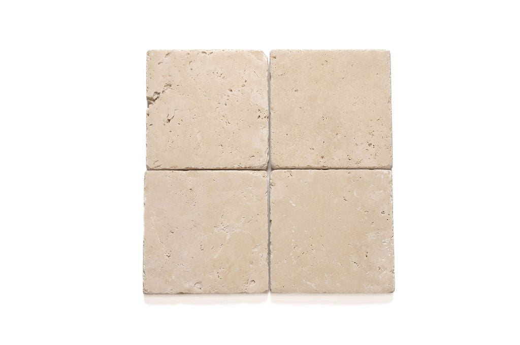 Light Travertine travertine field tile, primary product image, 12"×24"×3/8" size. Premium travertine for floors and walls.