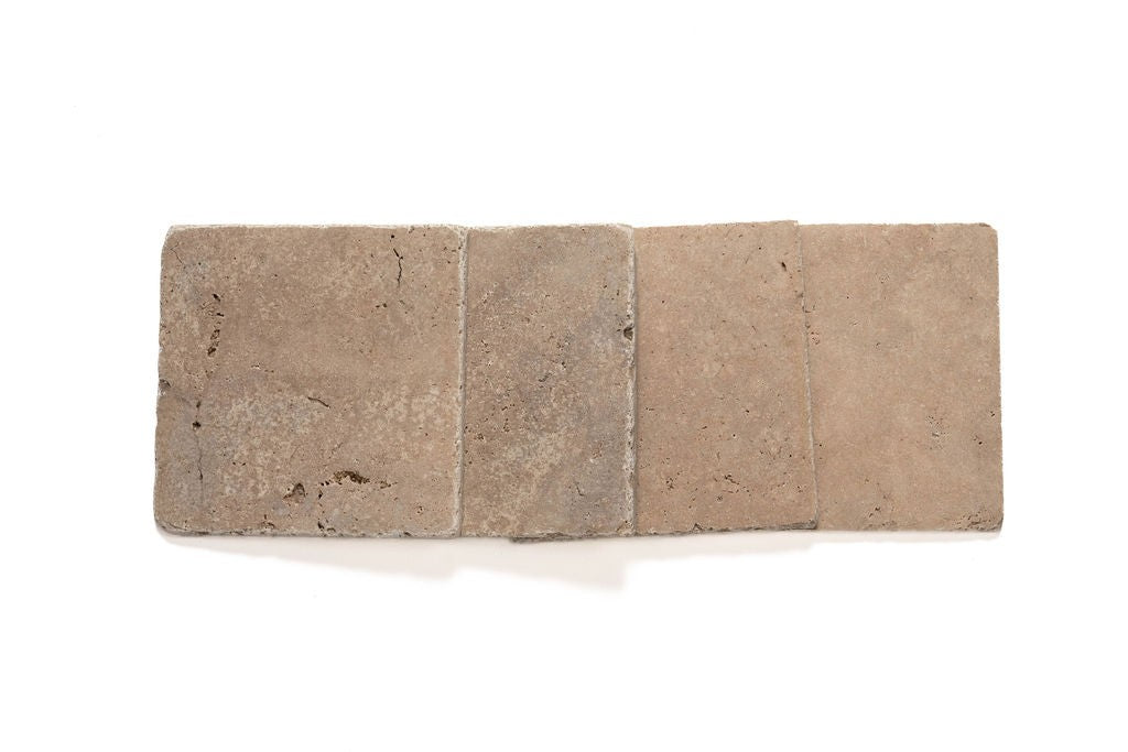 Noce Travertine Noce travertine pavers, product image 2. Premium travertine for floors and walls.