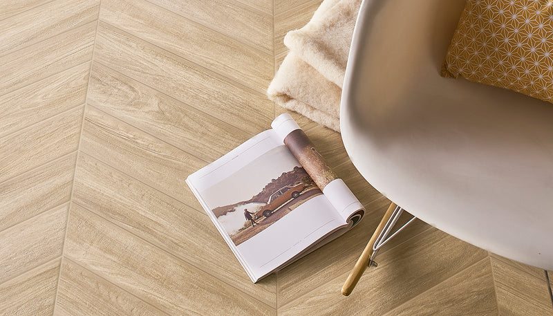 Porcelain Stoneware Acif Elegance Wood Wood Image Detail Beige lifestyle image