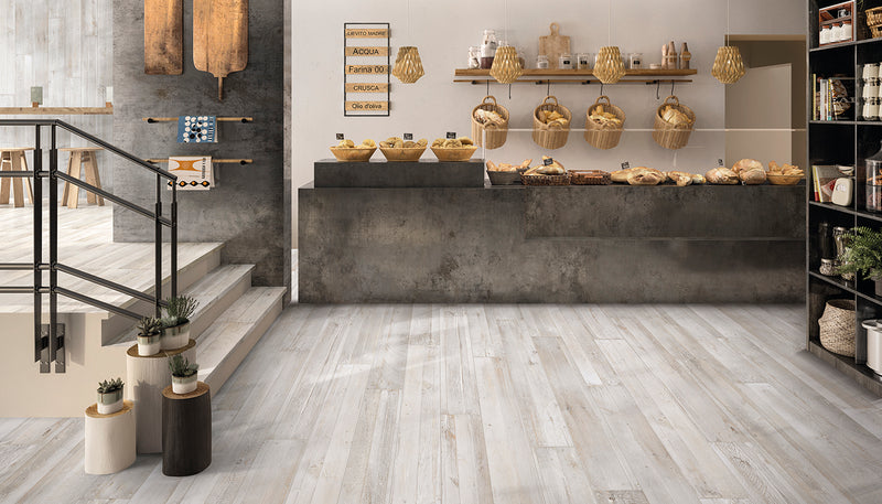 Porcelain Stoneware Emil 20twenty Wood Shop Pallets White lifestyle image
