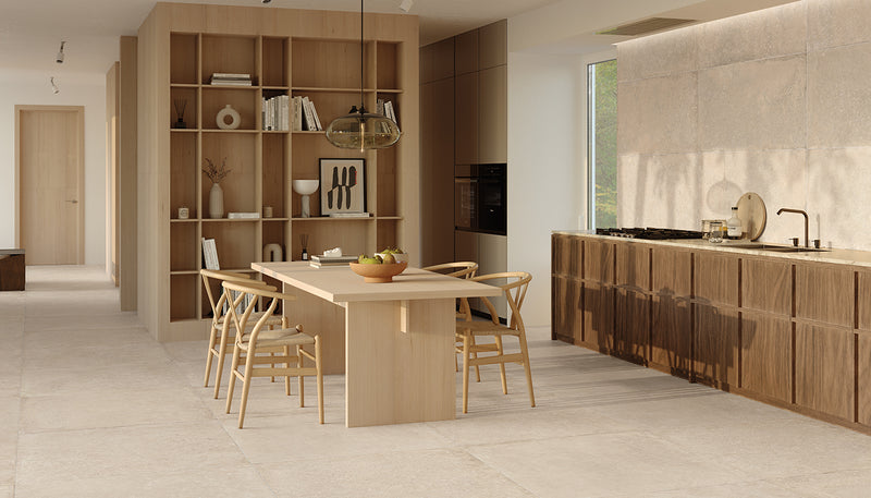 Porcelain Stoneware Emil Ever-stone Stone Kitchen Sand Fondo lifestyle image