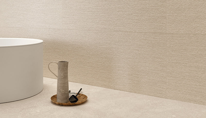 Porcelain Stoneware Emil Mapierre Stone Image Detail Beige Ligne lifestyle image