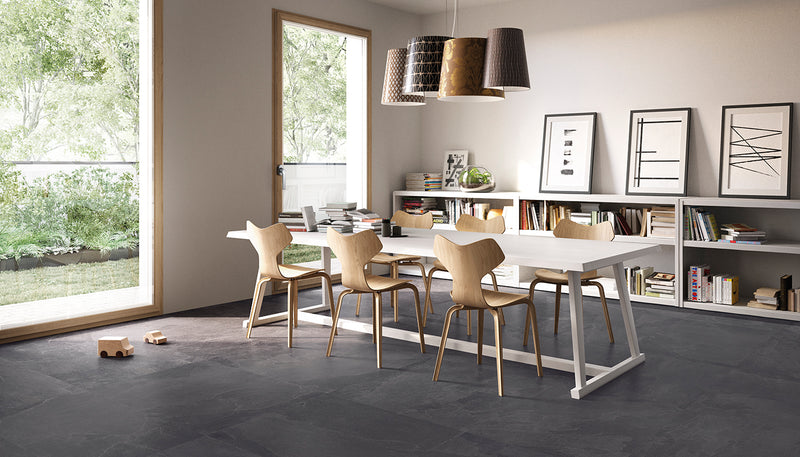 Porcelain Stoneware Emil Nordika Stone Living-room Dark lifestyle image