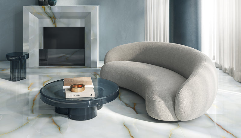 Porcelain Stoneware Emil Tele Di Marmo Pure Onyx Marble Living-room Onyx Turchese lifestyle image