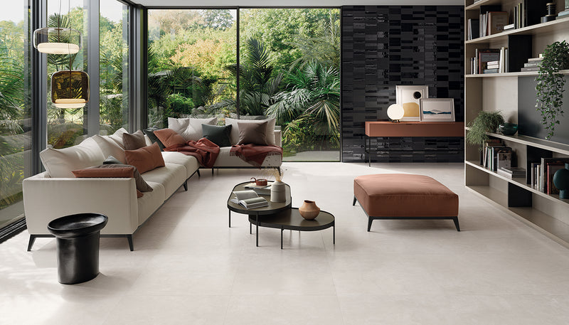 Porcelain Stoneware Emil Totalook Concrete,brick Living-room Bianco lifestyle image