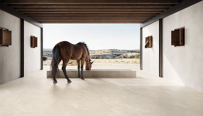 Porcelain Stoneware Ergon Cornerstone Evolution Concrete,resin,stone Outdoor Space Perla ,slate Sand lifestyle image