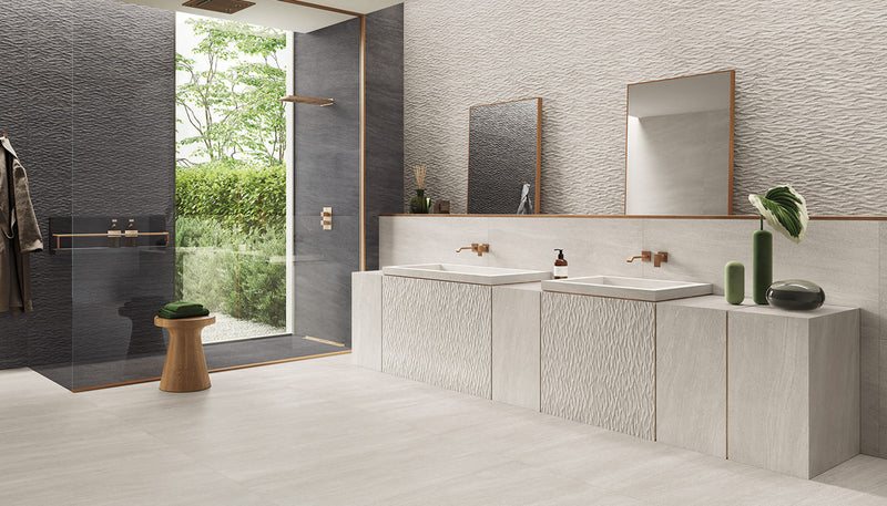 Porcelain Stoneware Ergon Elegance Pro Stone Bathroom Grey ,anthracite lifestyle image