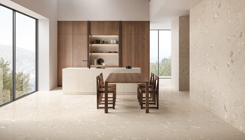 Porcelain Stoneware Ergon Gemmastone Stone Kitchen Sabbia Gemma Fine,sabbia Gemma Giant lifestyle image