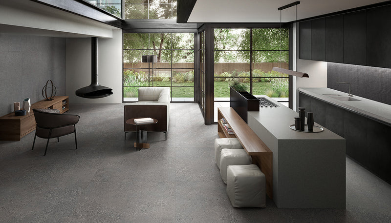 Porcelain Stoneware Ergon Grain Stone Stone Kitchen Dark Fine Grain,dark Cage,dark Rough Grain lifestyle image