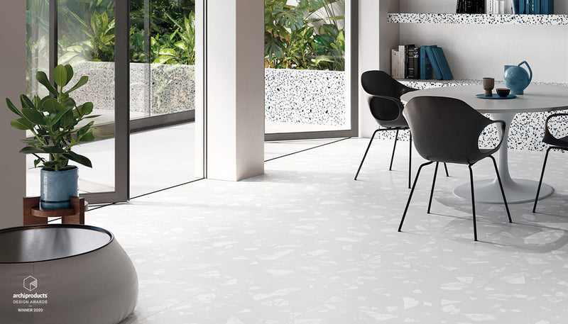Porcelain Stoneware Ergon Medley Stone Dining Room White Minimal,white Classic,white Rock lifestyle image