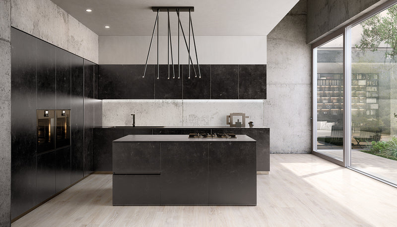 Porcelain Stoneware Ergon Woodtouch Wood Kitchen Sbiancato lifestyle image