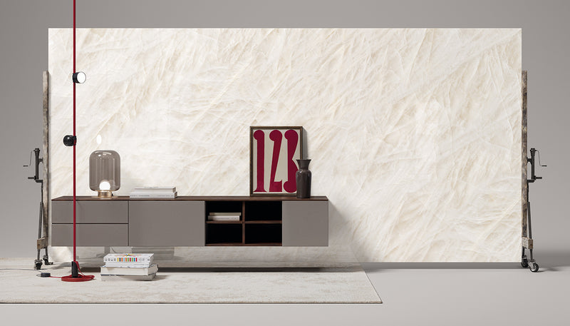 Porcelain Stoneware Level Level Marmi Marble Living-room Vitrum White lifestyle image