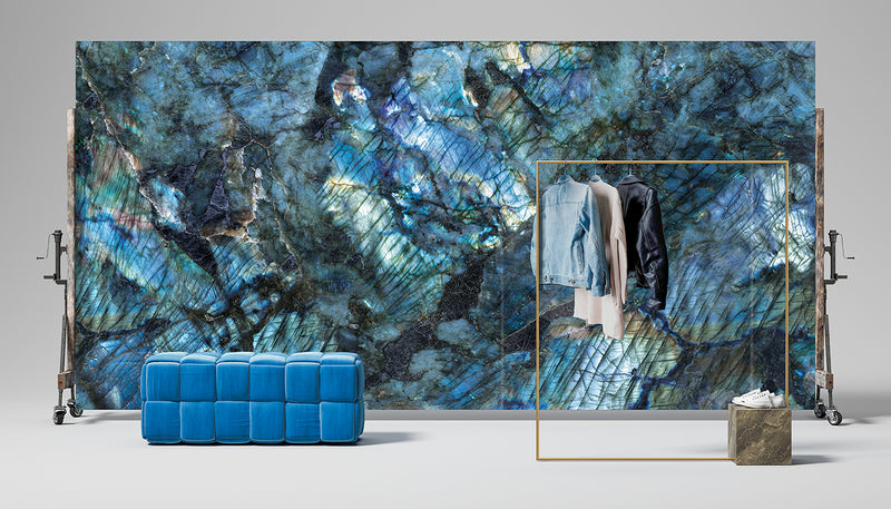 Porcelain Stoneware Level Level Marmi Marble Image Detail Labradorite lifestyle image