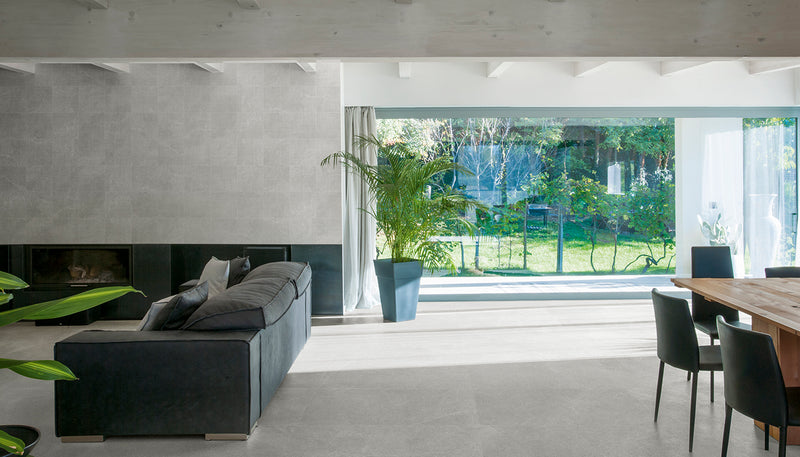 Porcelain Stoneware Provenza Eureka Stone Living-room Grigio lifestyle image