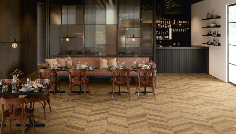 Porcelain Stoneware Provenza Revival Wood Living-room Cuoio lifestyle image