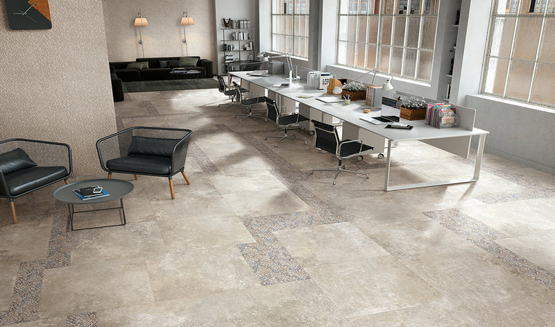 Porcelain Stoneware Viva Heritage Stone Public Space Beige lifestyle image