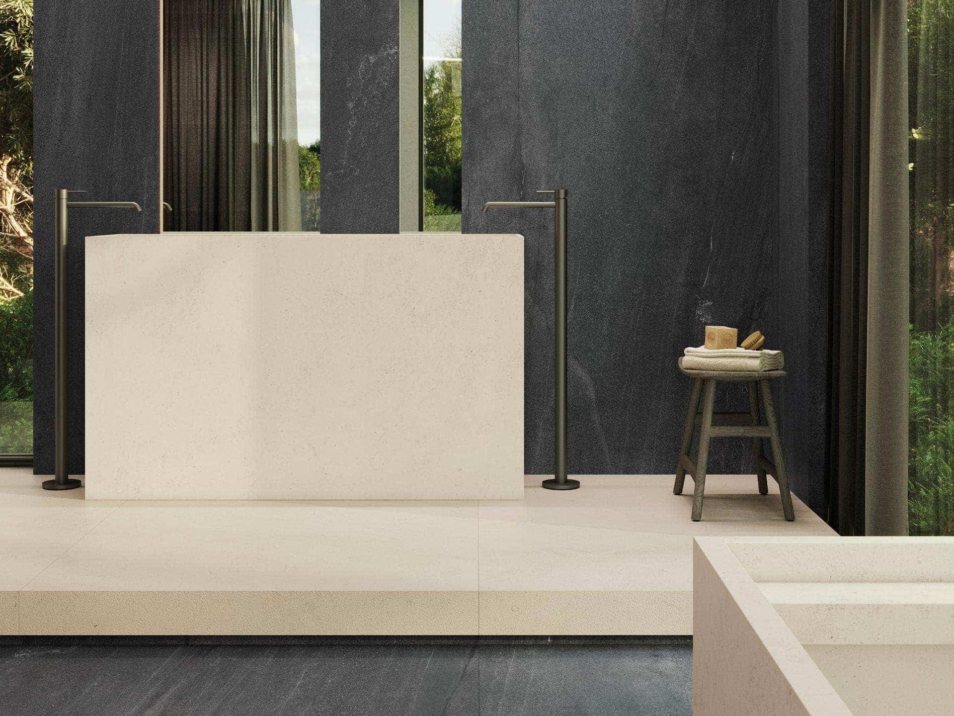 Aged Dark Floor Tile (47x47x6-mm | nature)