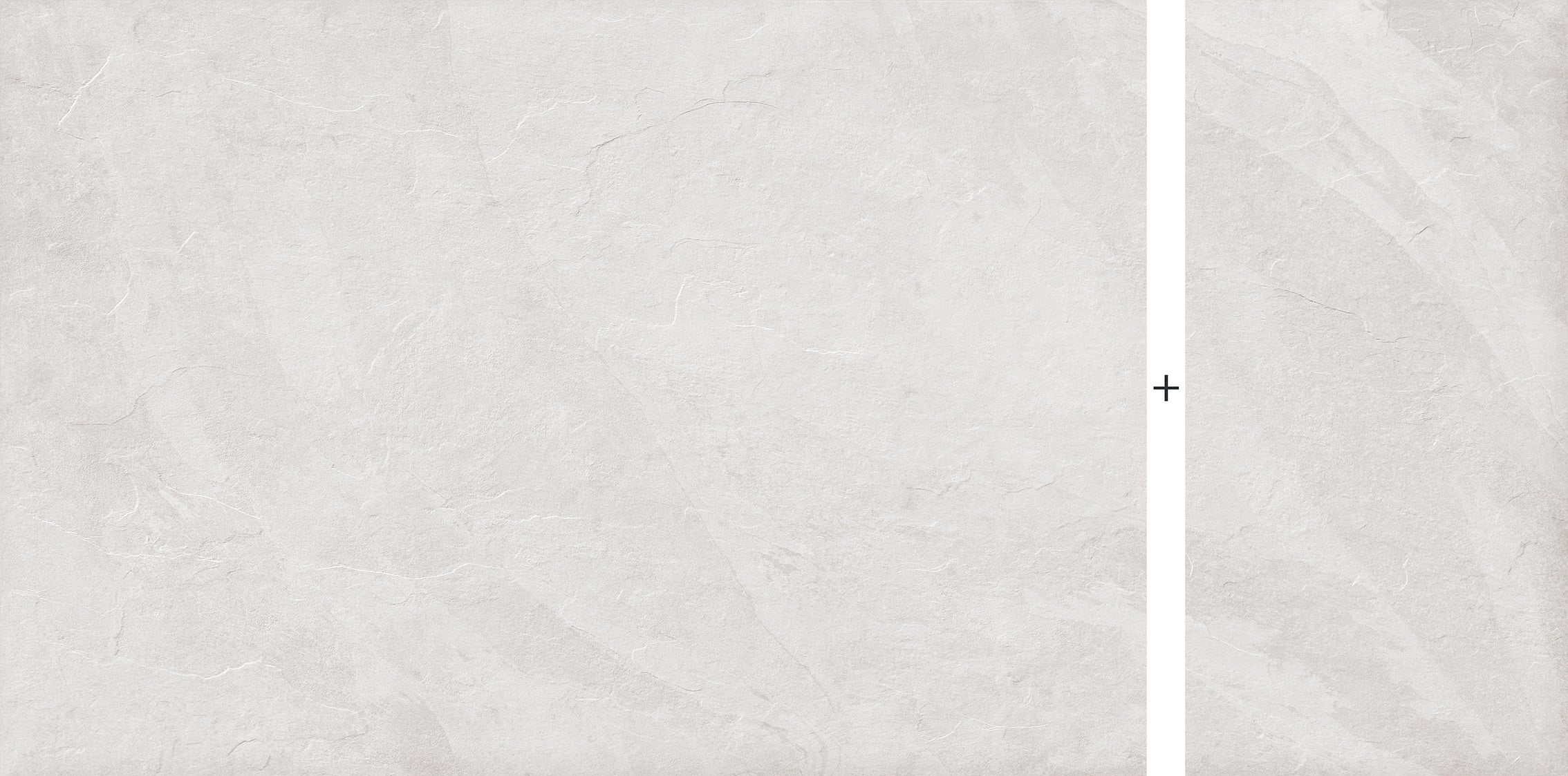 FRONTIER20 Montauk Grey porcelain pavers, top-down product view, 2 pcs / 7.75 sqft / 0.7874" thick size. Premium porcelain for floors and walls.