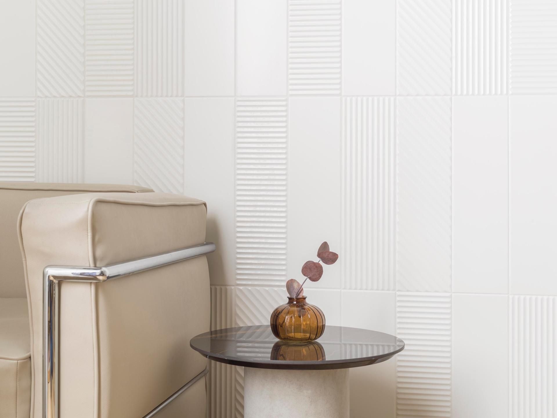Trend Snow Horizontal Wall Tile (5x17x9.5-mm | gloss)