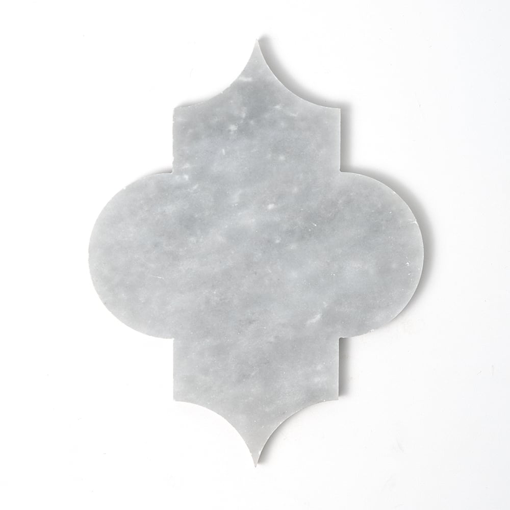 Allure Light Arabesque Marble Field Tile (8"×11"×3/8" | honed | straight cut)