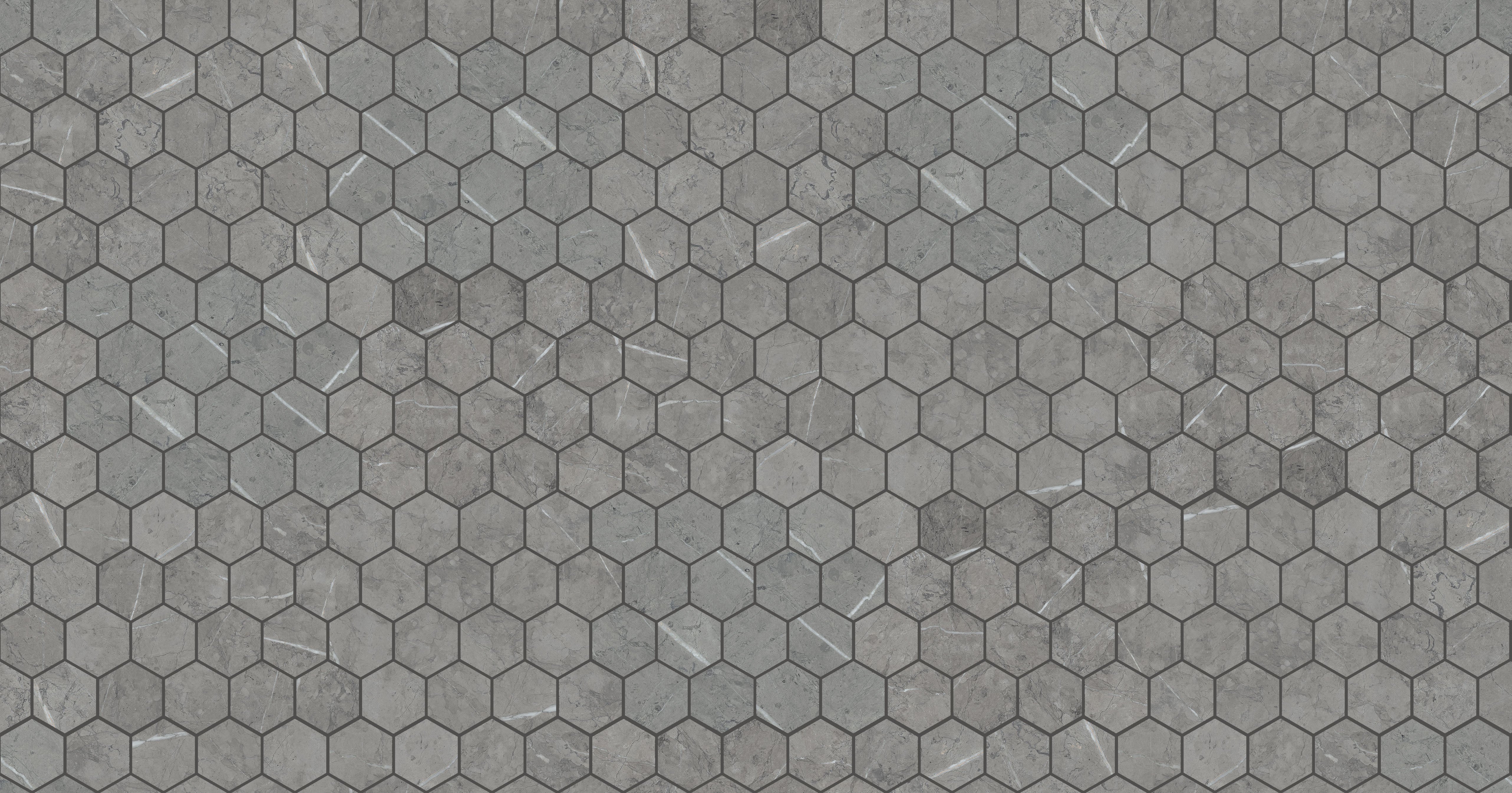 landmark 9mm charme graphite dark hexagon mosaic 12x10x9mm matte rectified porcelain tile distributed by surface group international