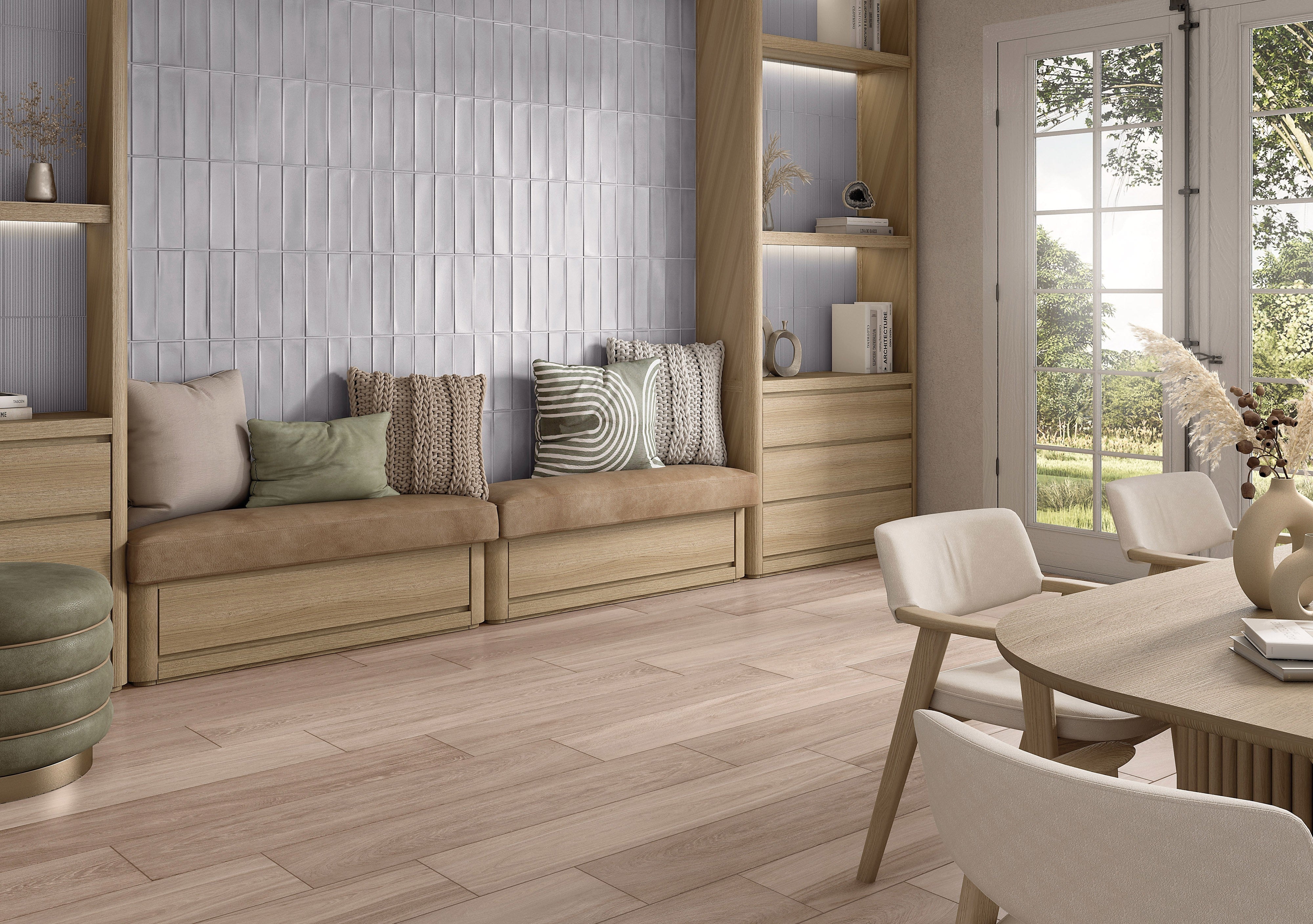 ARTISAN'S OAK: Barrel Harmony Groved Field Tile (12"x48"x9-mm | natural | rectified)