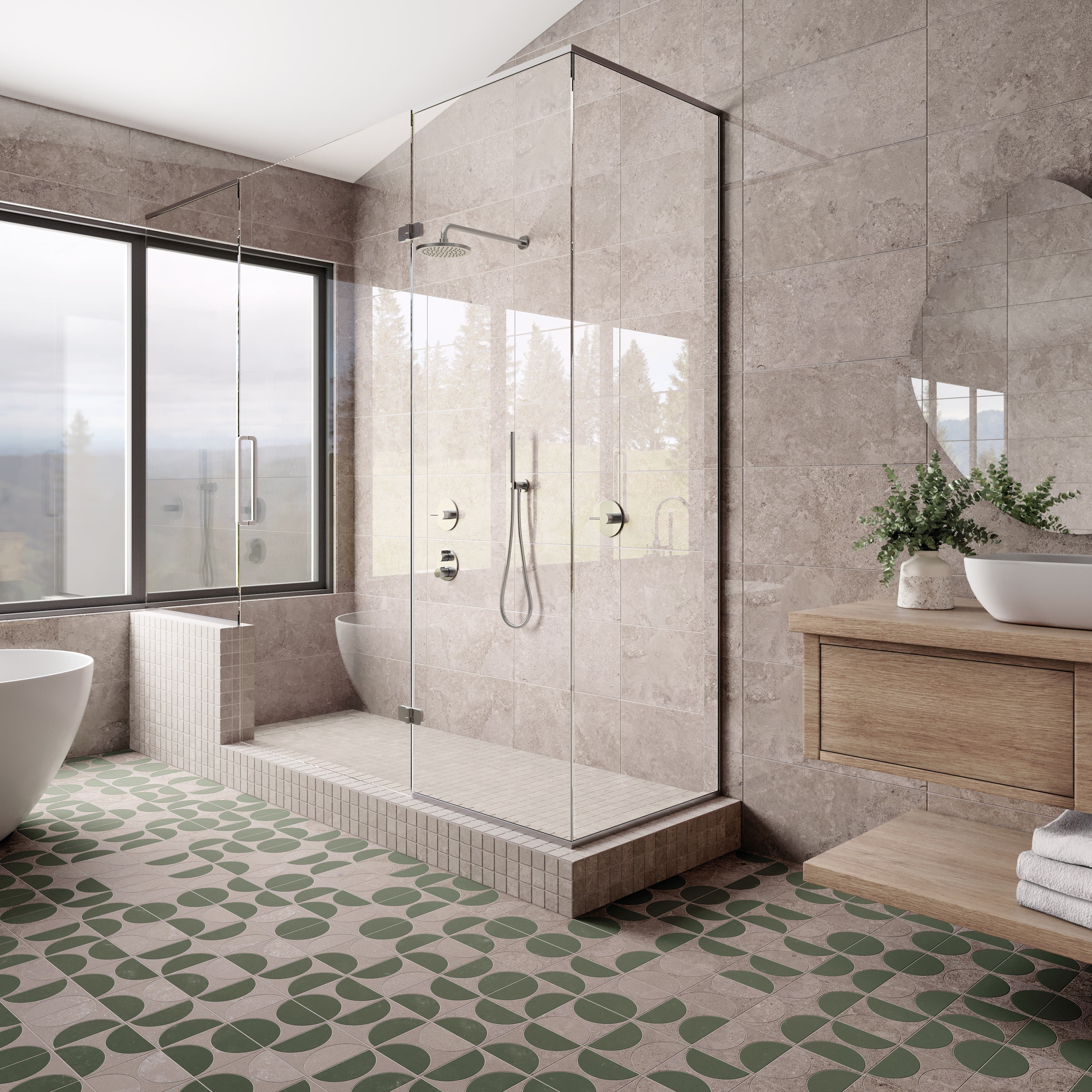 AURORA ELEGANCE: Fendi Frost Field Tile (12"x24"x8-mm | natural | rectified)