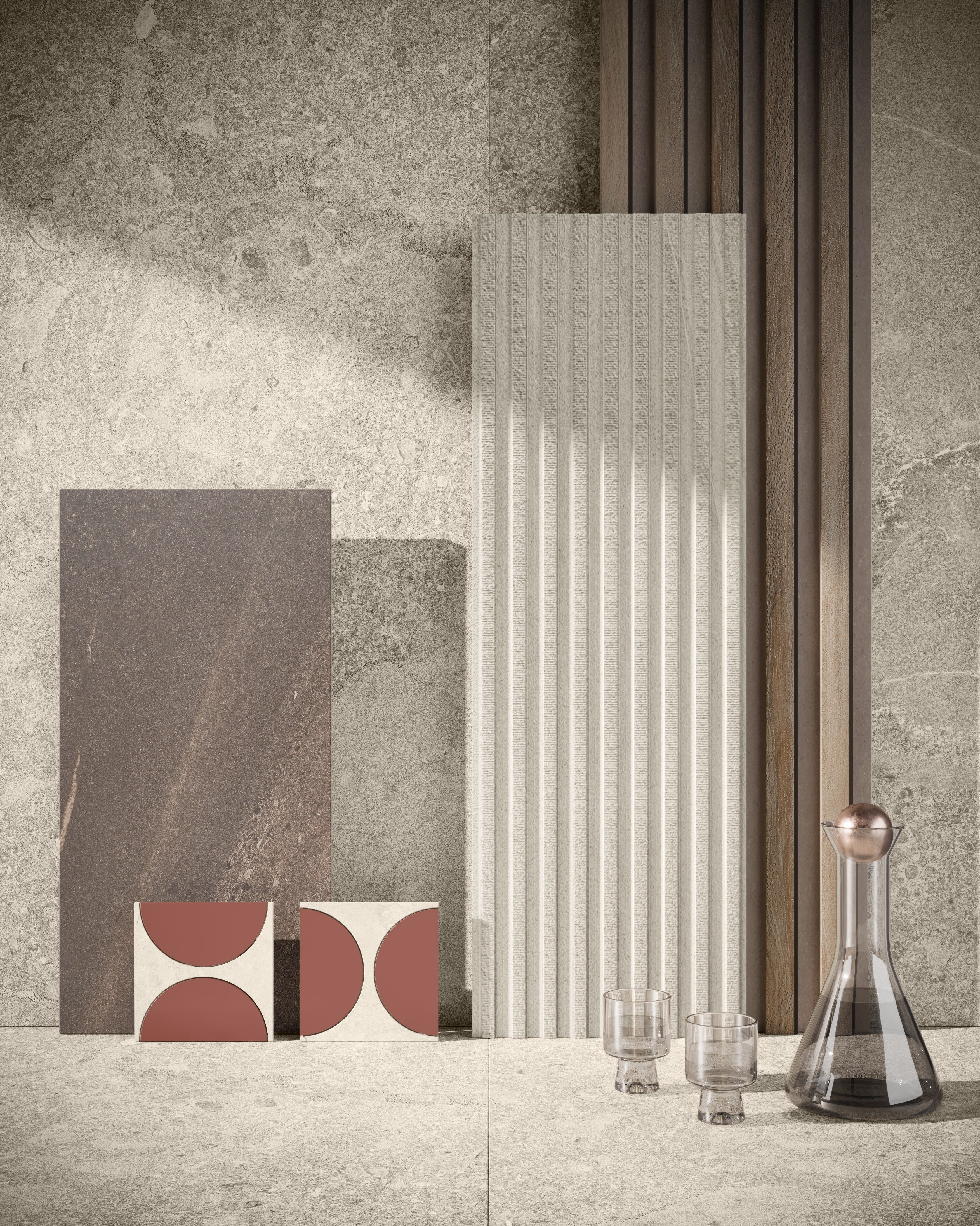 AURORA ELEGANCE: Ivory Illumination Field Tile (24"x48"x8.5-mm | polished | rectified)