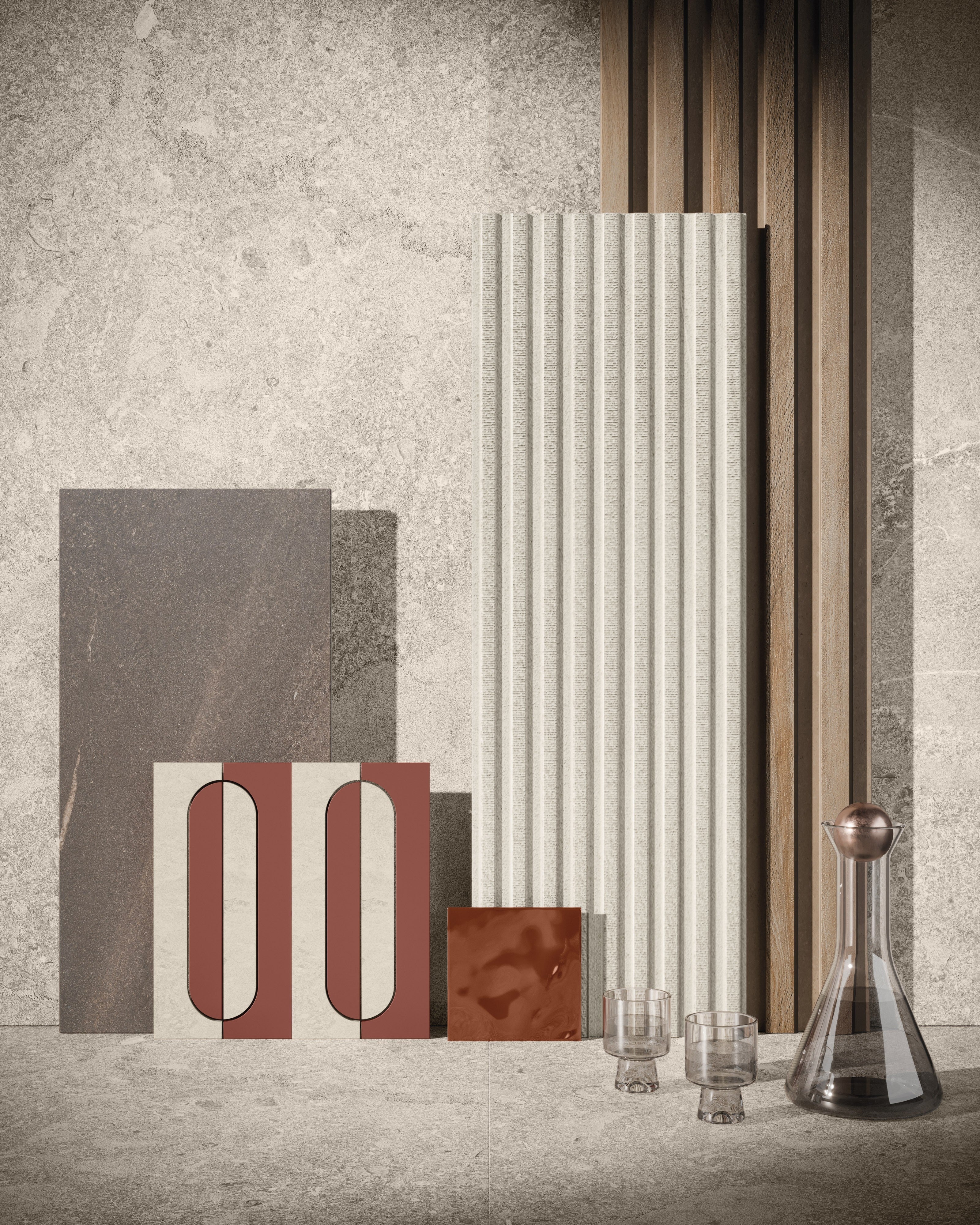 AURORA ELEGANCE: Ivory Illumination Field Tile (24"x48"x8.5-mm | polished | rectified)