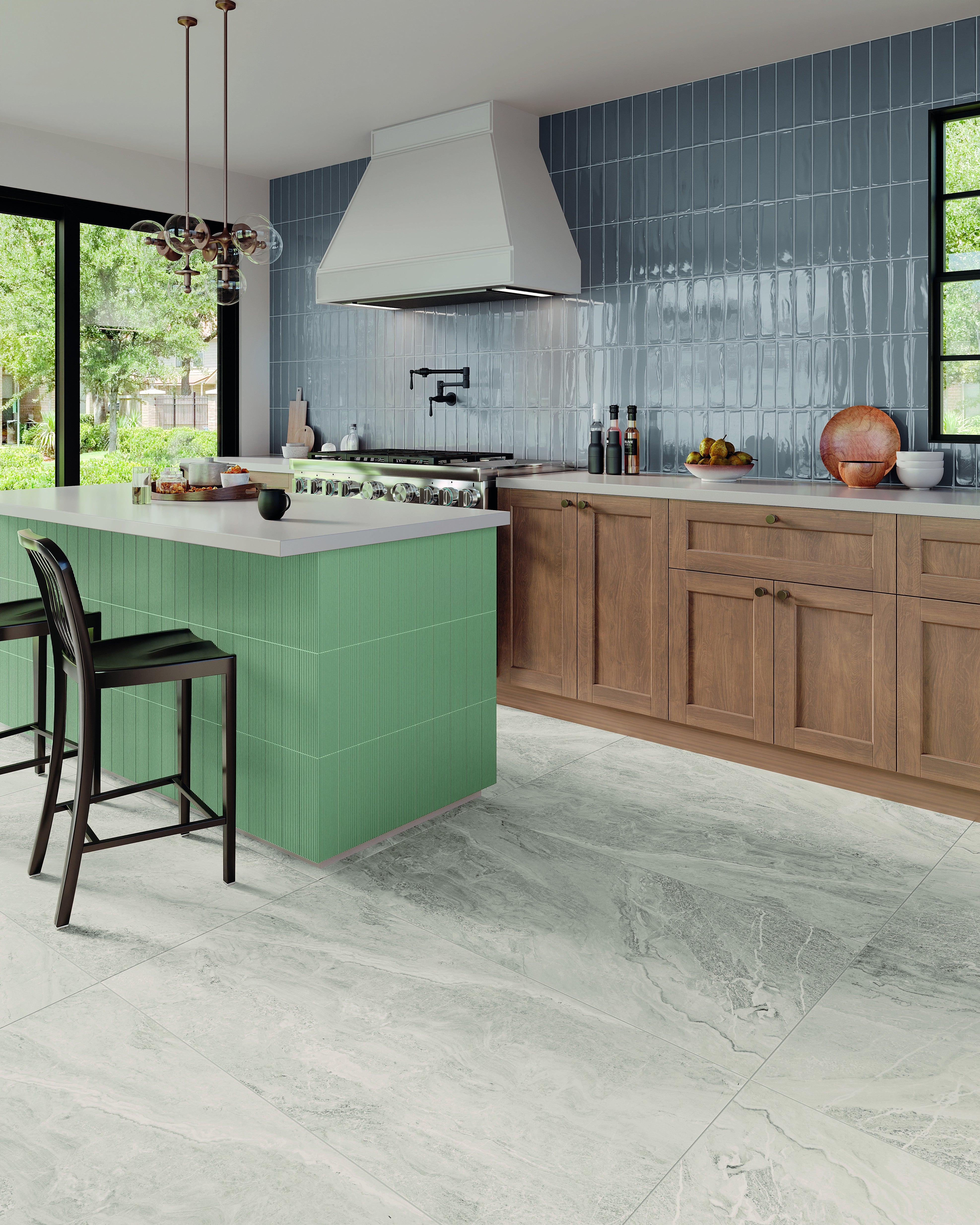 CANVAS RHYTHM: Canvas Haze Field Tile (3"x10"x7.4-mm | glossy | pressed)