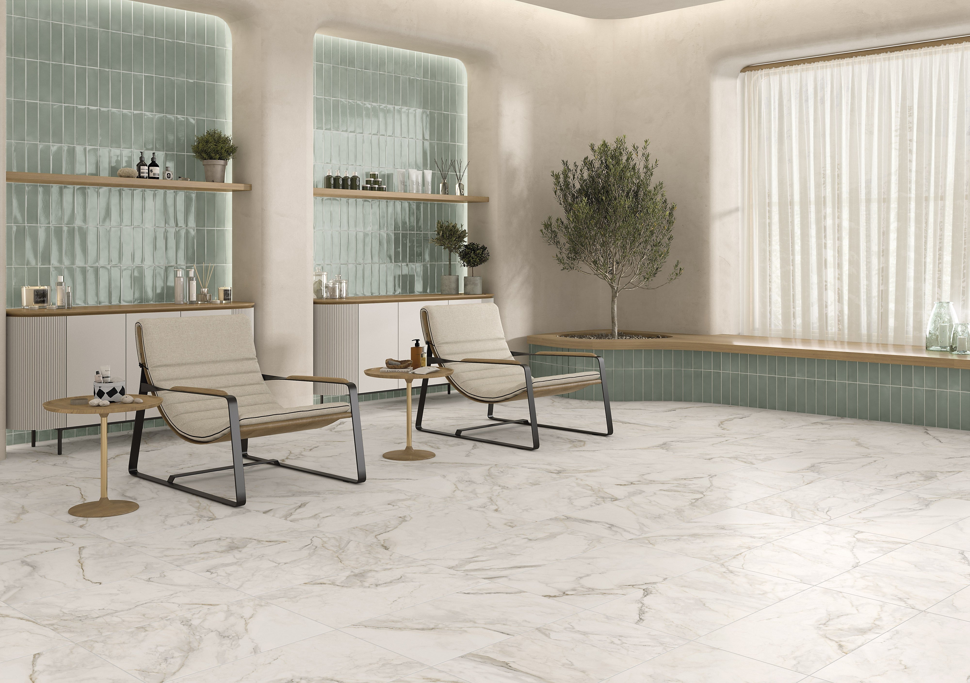 CANVAS RHYTHM: Canvas Moss Field Tile (3"x10"x7.4-mm | matte | pressed)