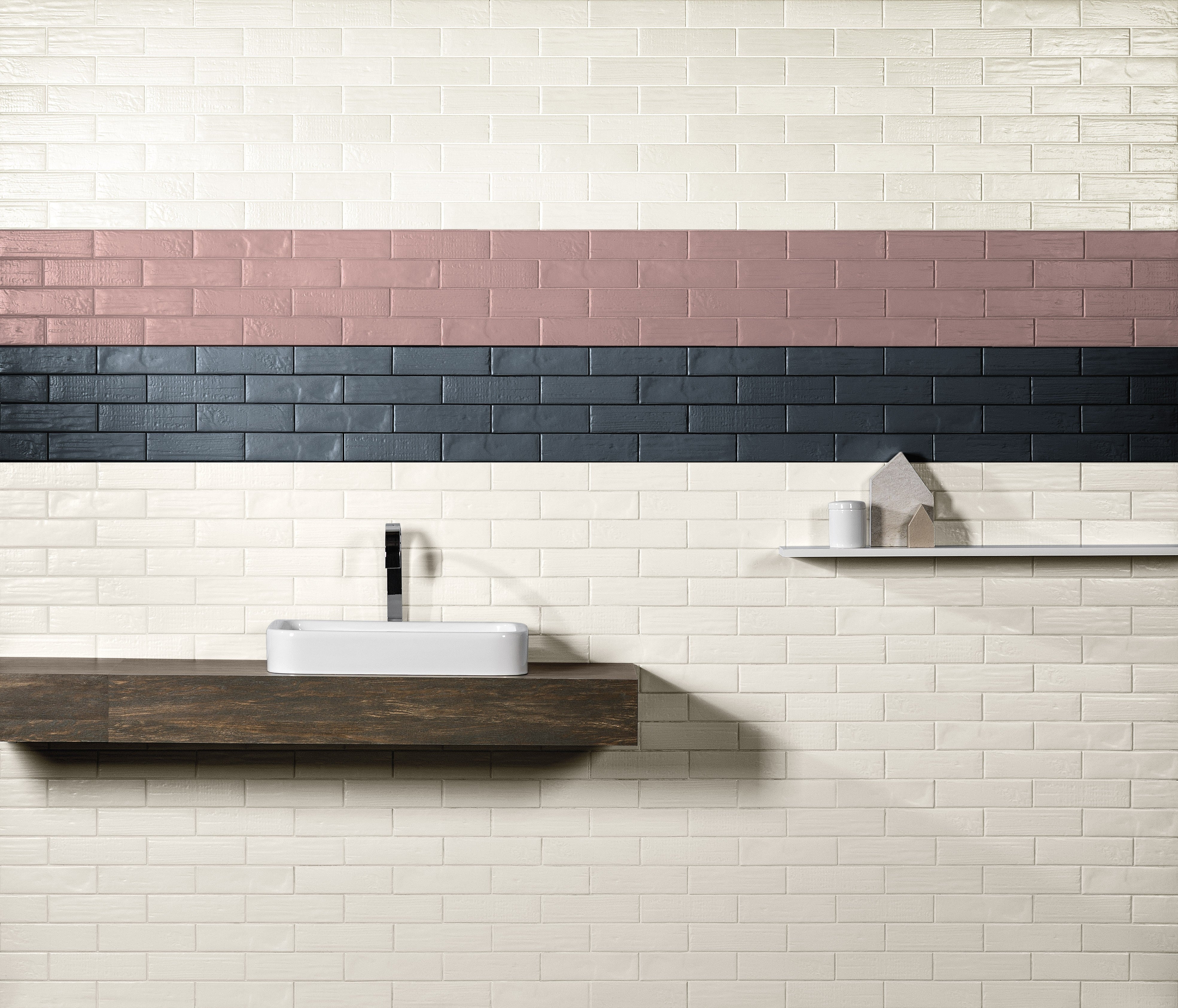 CHROMATIC ODYSSEY: Aegean Blue Field Tile (3"x9"x7.2-mm | matte | pressed)