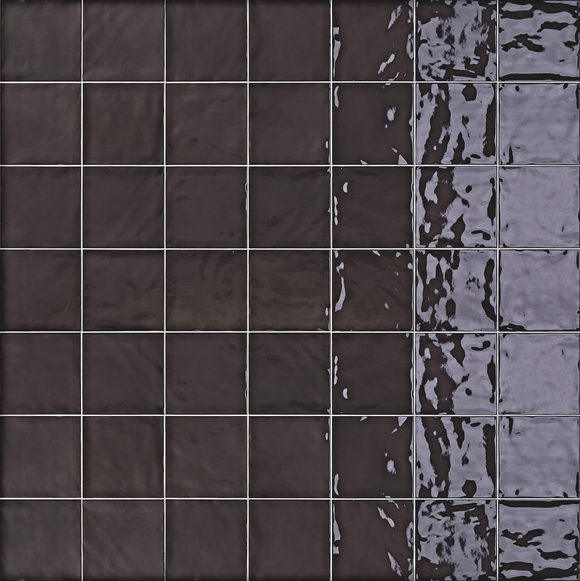 CHROMATIC SYMPHONY: Coal Canvas Field Tile (3"x6"x9-mm | matte | pressed)