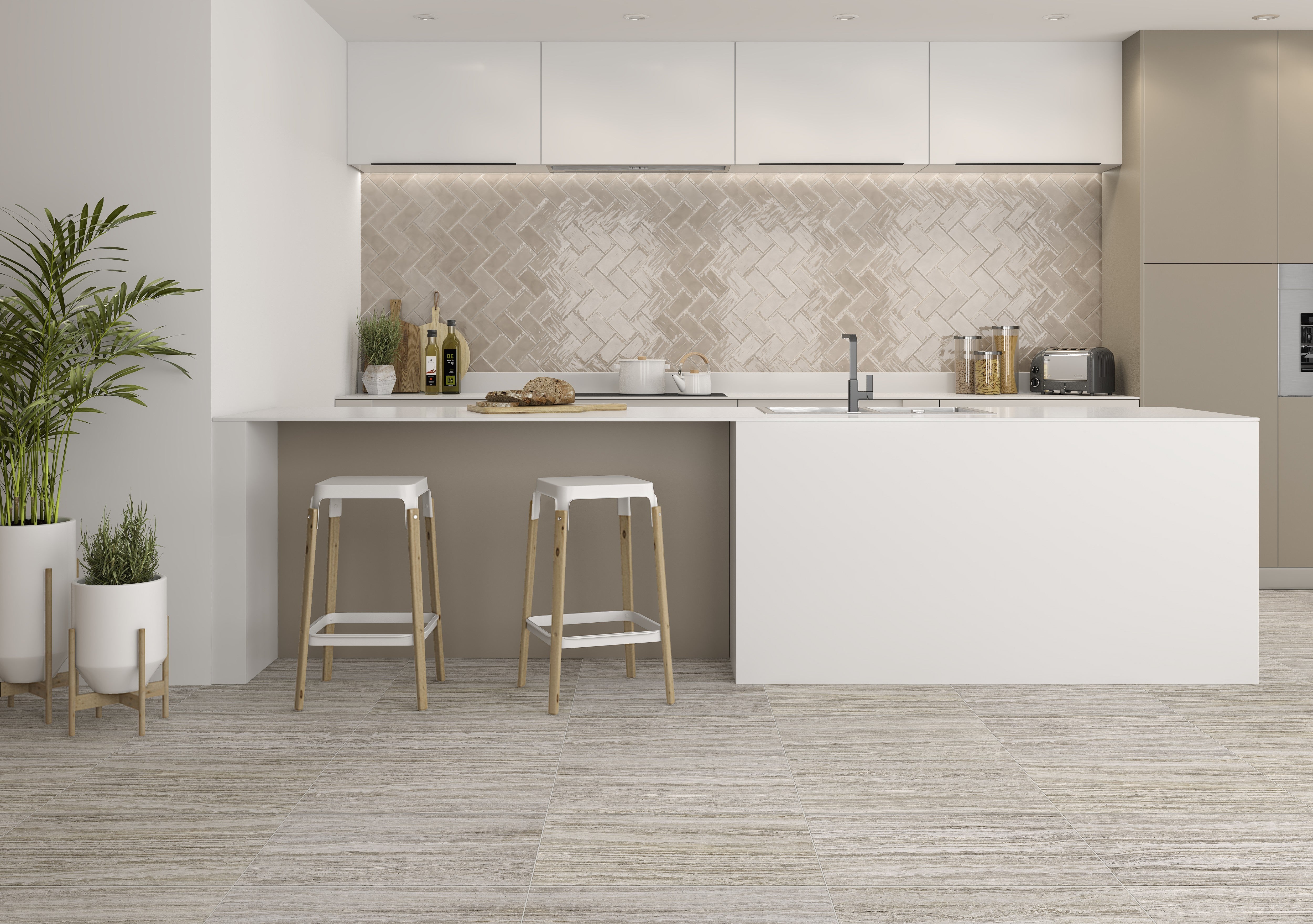 CHROMATIC SYMPHONY: Misty Morning Field Tile (3"x6"x9-mm | matte | pressed)