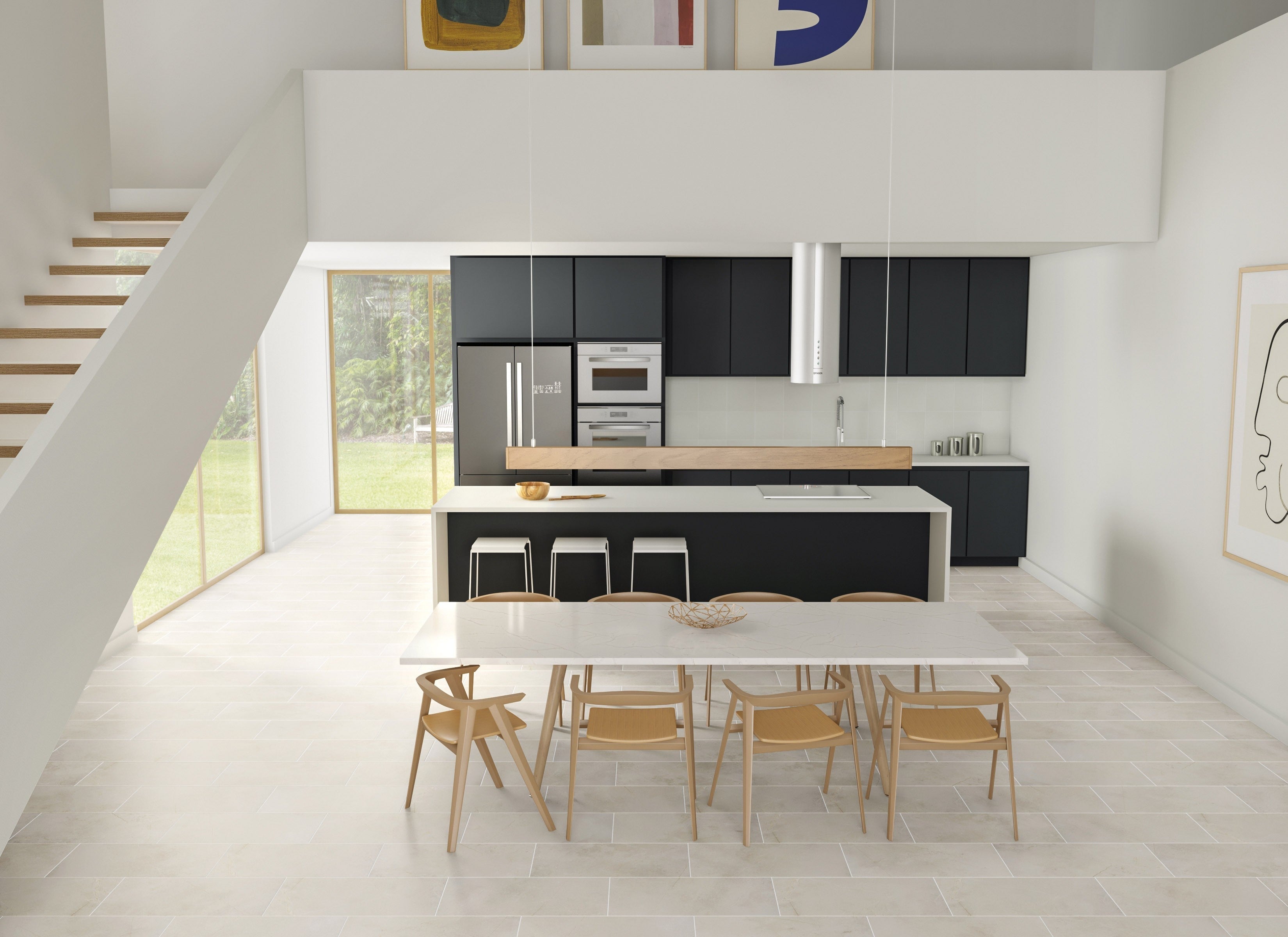COBBLESTONE CADENCE: Bianco Ballad Bullnose Trim (3"x12"x9-mm | natural | rectified)