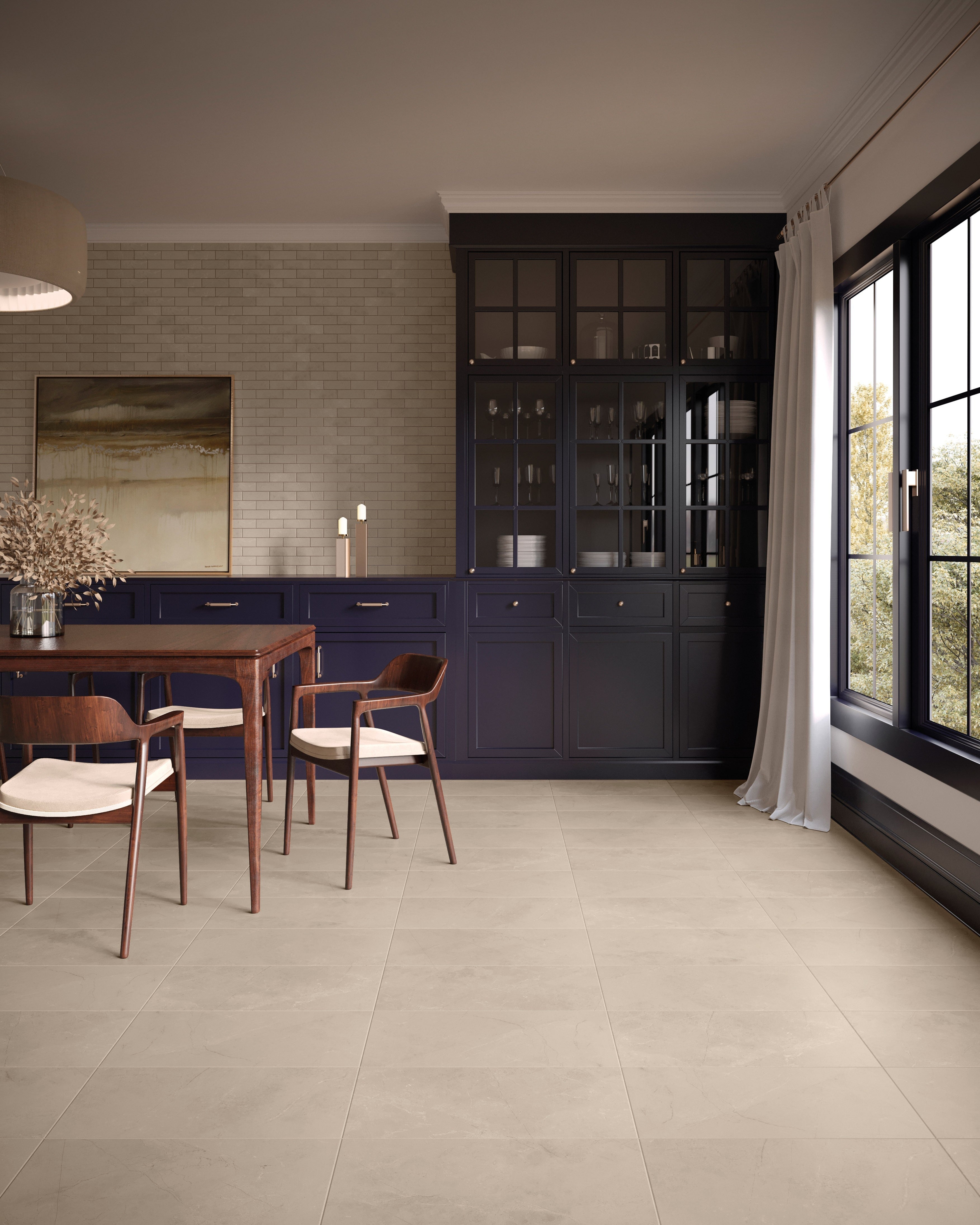 COBBLESTONE CADENCE: Caramel Crescendo Bullnose Trim (3"x12"x9-mm | natural | rectified)