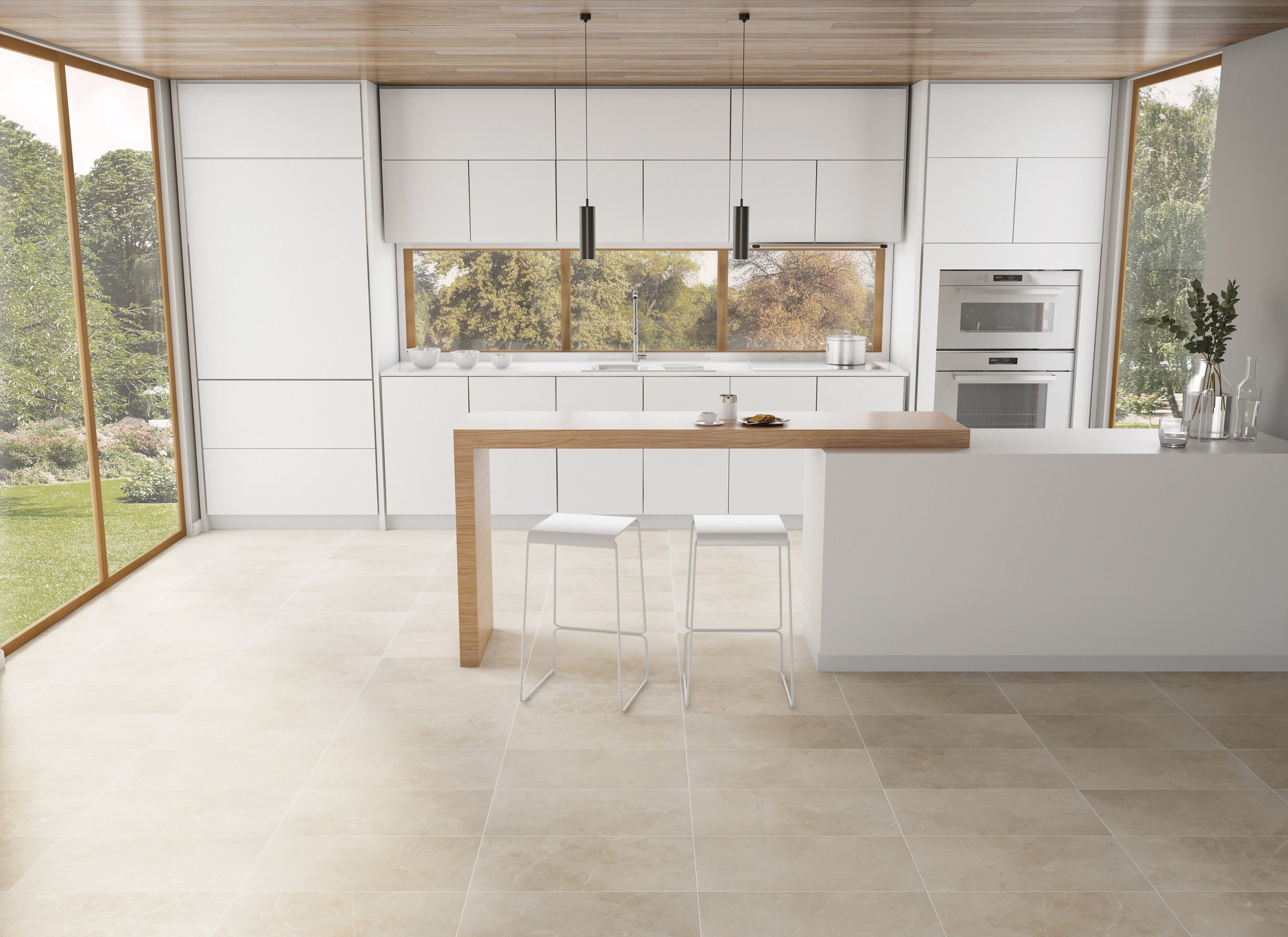 COBBLESTONE CADENCE: Champagne Chorus Bullnose Trim (3"x12"x9-mm | natural | rectified)