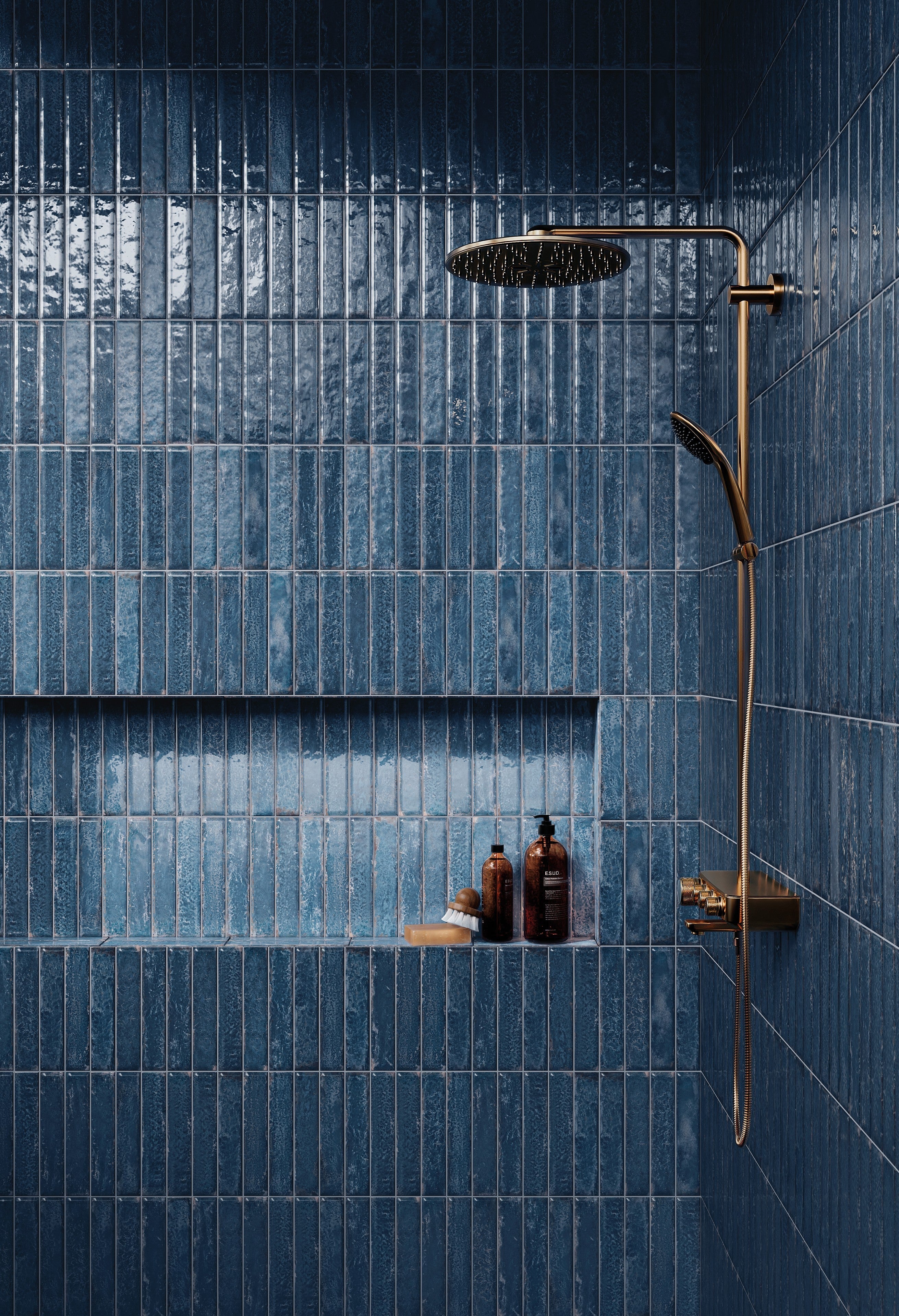 EARTHEN ELEGANCE: Oceanic Odyssey Field Tile (2"x10"x7-mm | matte | pressed)